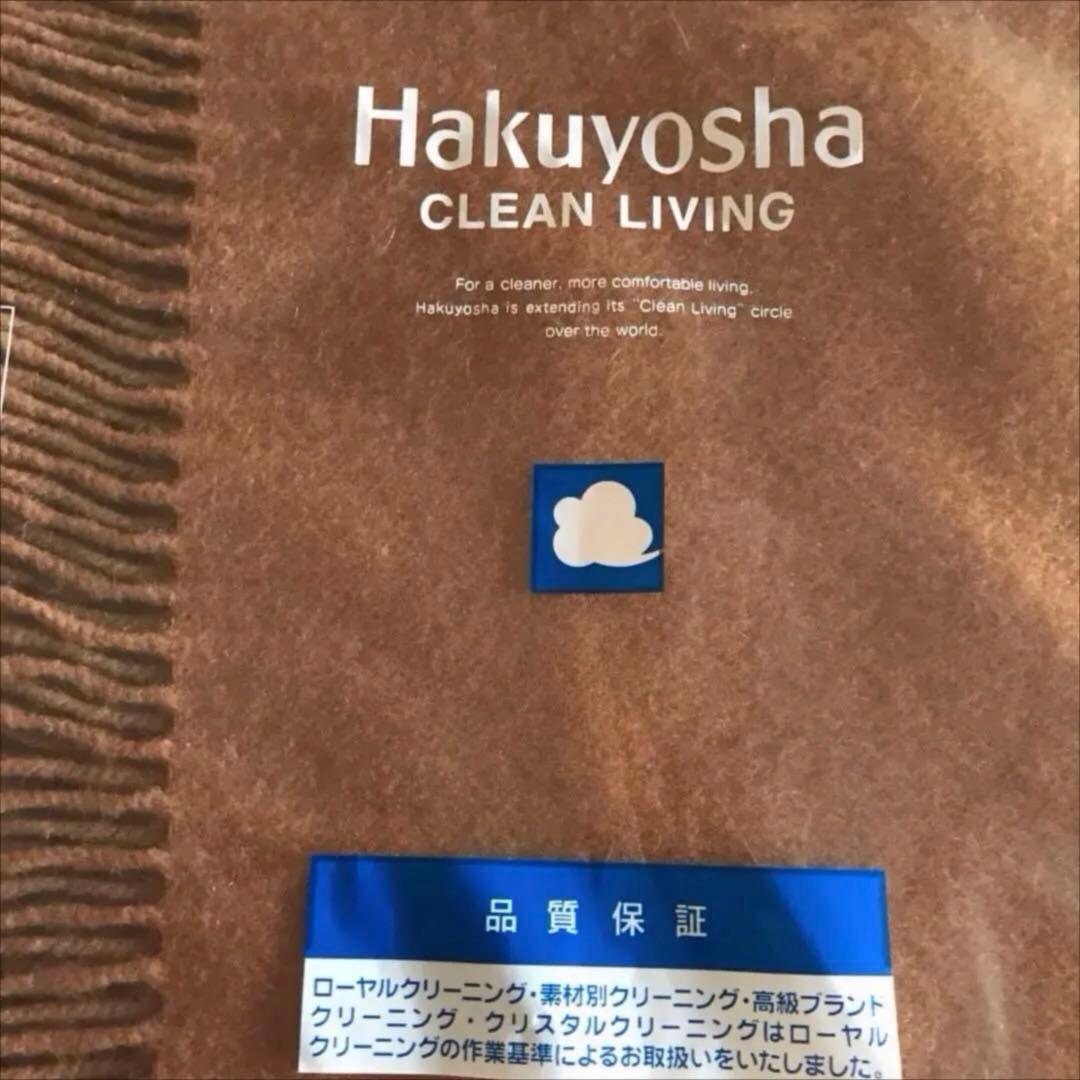 Johnstons カシミヤ大判ストール　ダークキャメル　クリーニング済