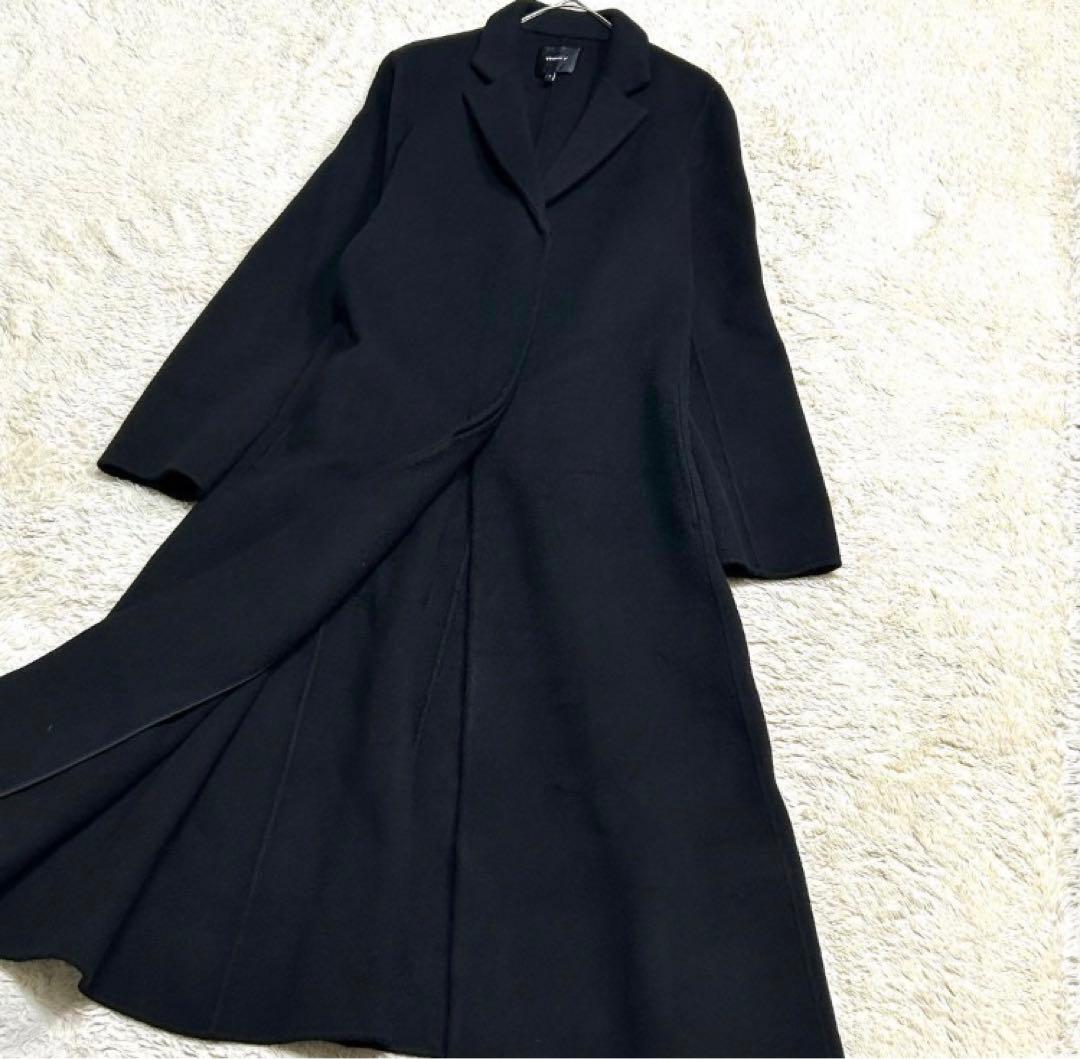 美品Theoryセオリーカシミヤ混Aラインコート NEW DIVIDE Sサイズ