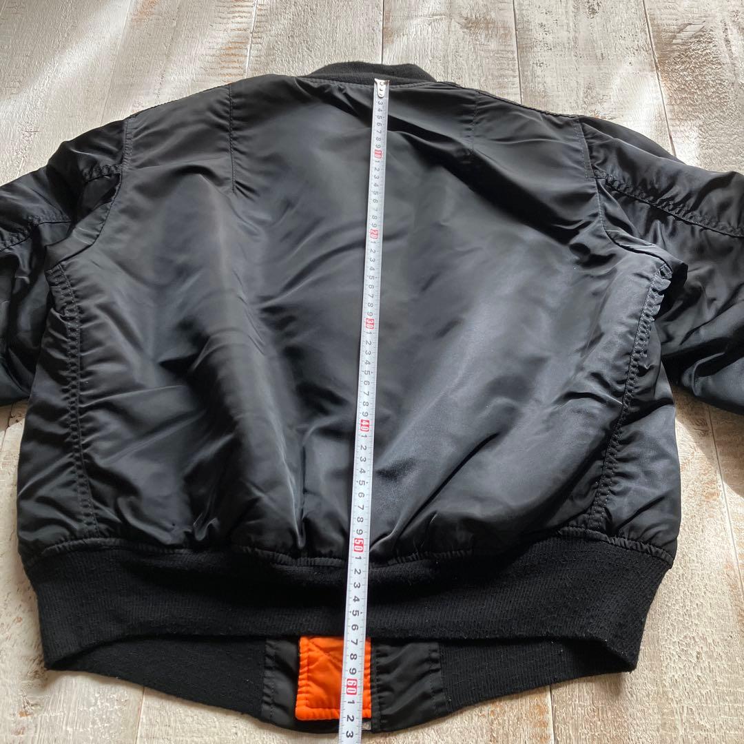 アルファ MA-1 M ブラック USA製 vintage 短丈 ショート丈