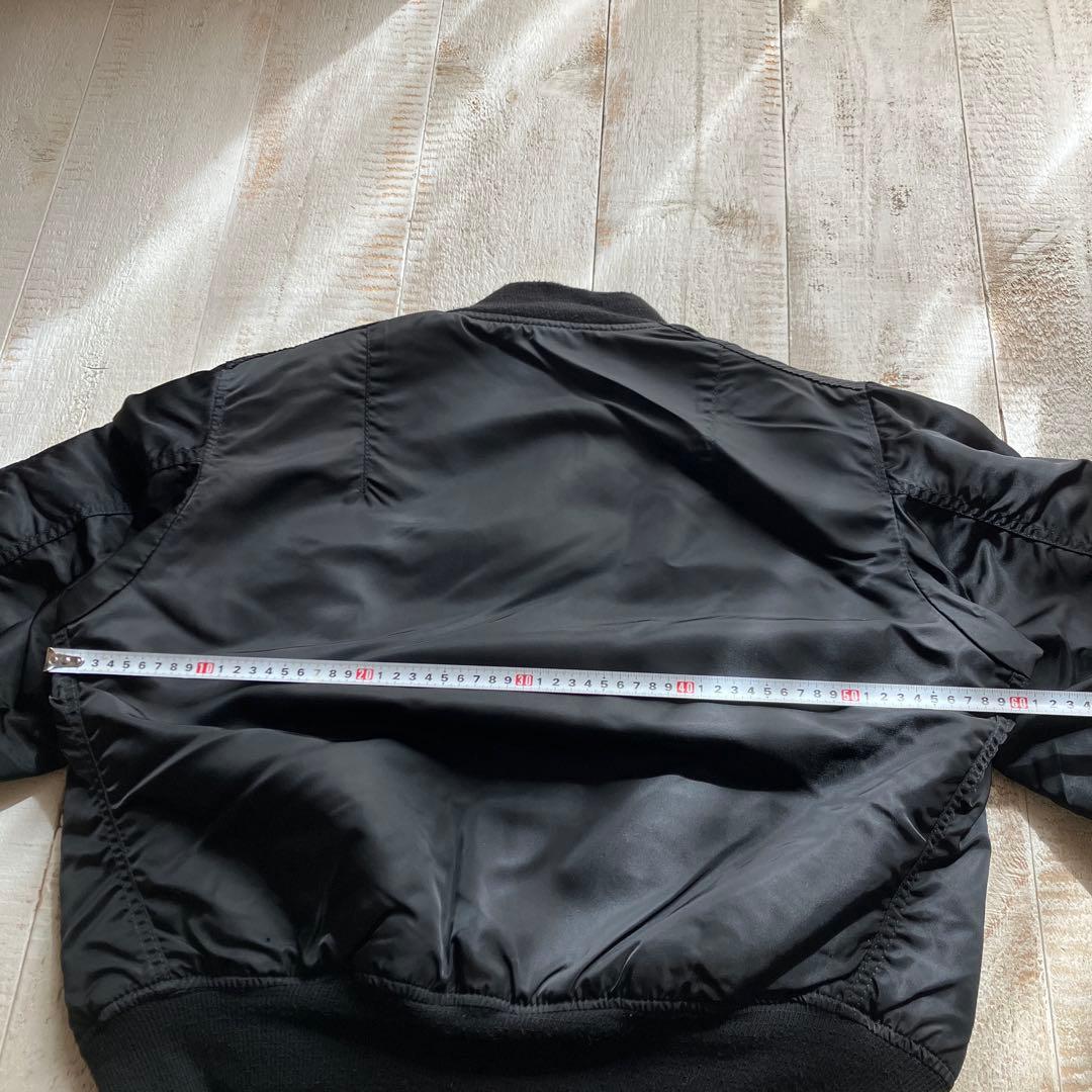 アルファ MA-1 M ブラック USA製 vintage 短丈 ショート丈