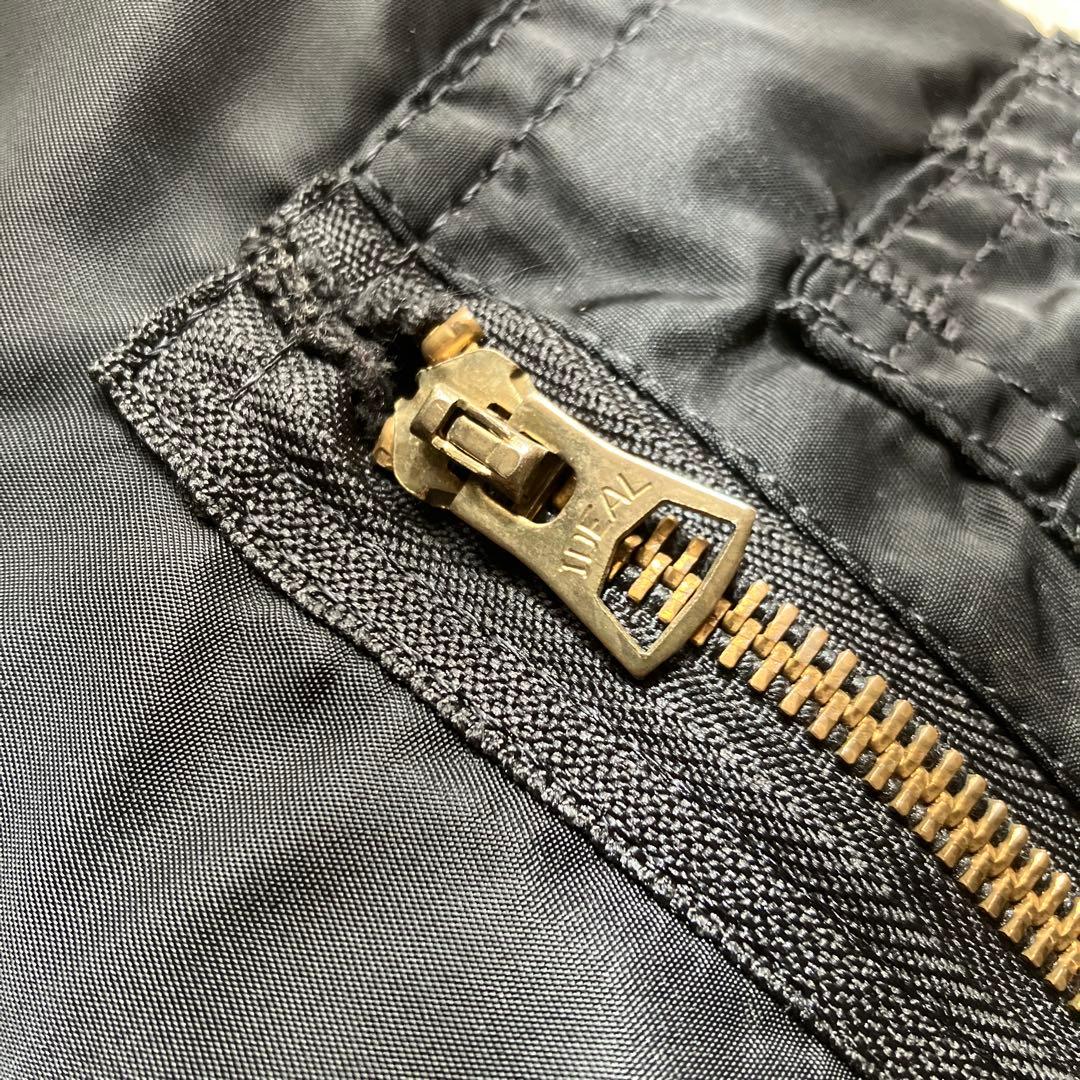 アルファ MA-1 M ブラック USA製 vintage 短丈 ショート丈