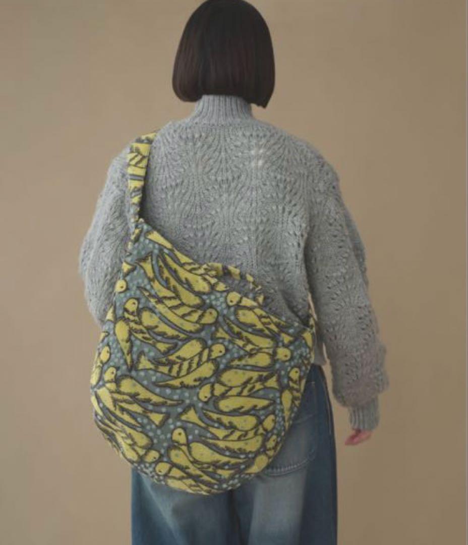 ミナペルホネン　wind bird ショルダーバッグ　Lサイズ　yellow