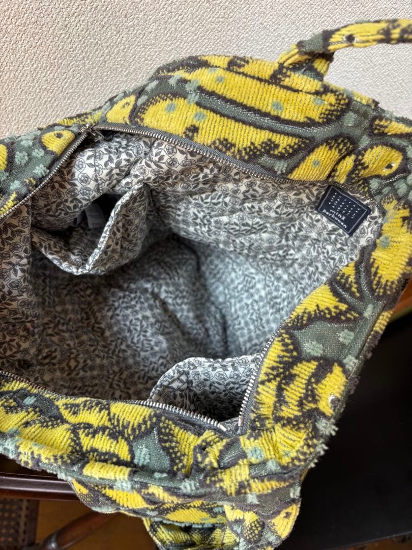 ミナペルホネン　wind bird ショルダーバッグ　Lサイズ　yellow