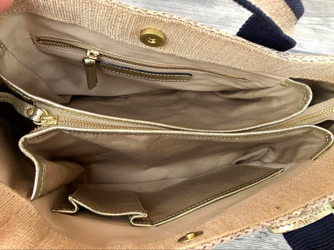 VIOLAd'ORO✨ヴィオラドーロ　ラフィア　かごバッグ　ショルダーバッグ