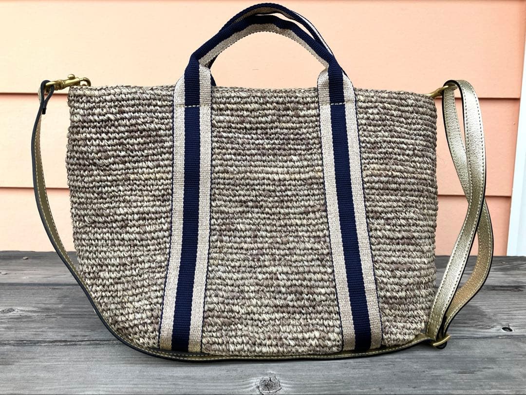 VIOLAd'ORO✨ヴィオラドーロ　ラフィア　かごバッグ　ショルダーバッグ