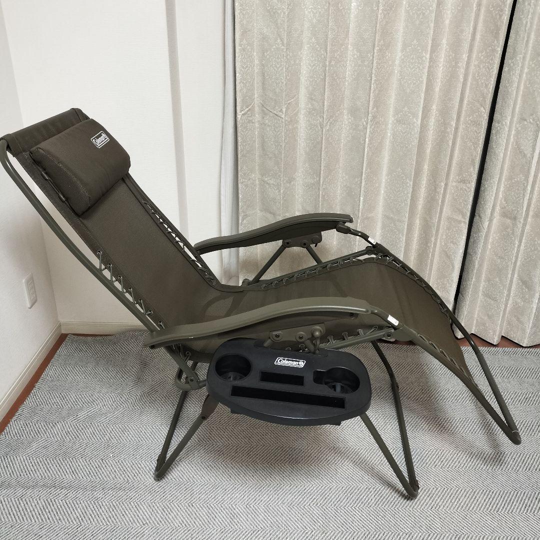 Coleman コールマン インフィニティチェア オリーブ ドリンクホルダー付