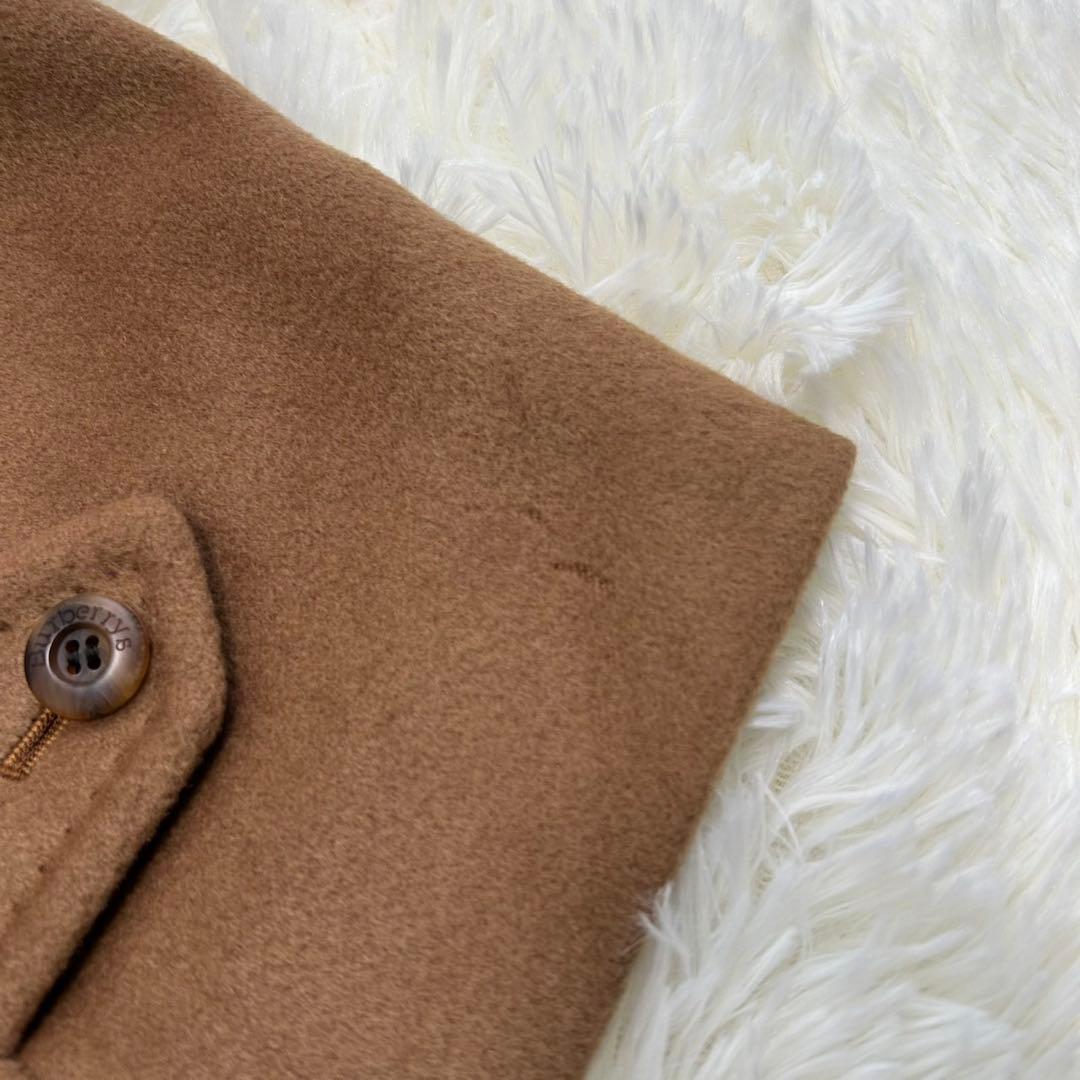 【極美品/L】バーバリー チェスターコート アウター カシミヤ100% キャメル