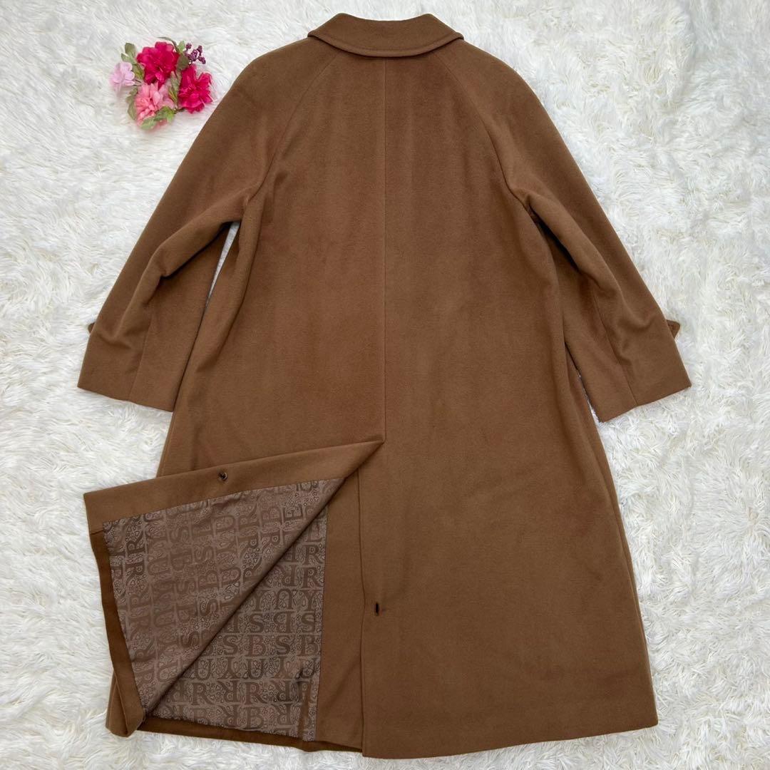 【極美品/L】バーバリー チェスターコート アウター カシミヤ100% キャメル