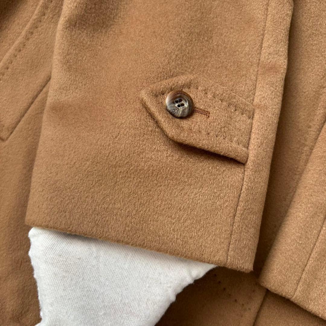 【極美品/L】バーバリー チェスターコート アウター カシミヤ100% キャメル