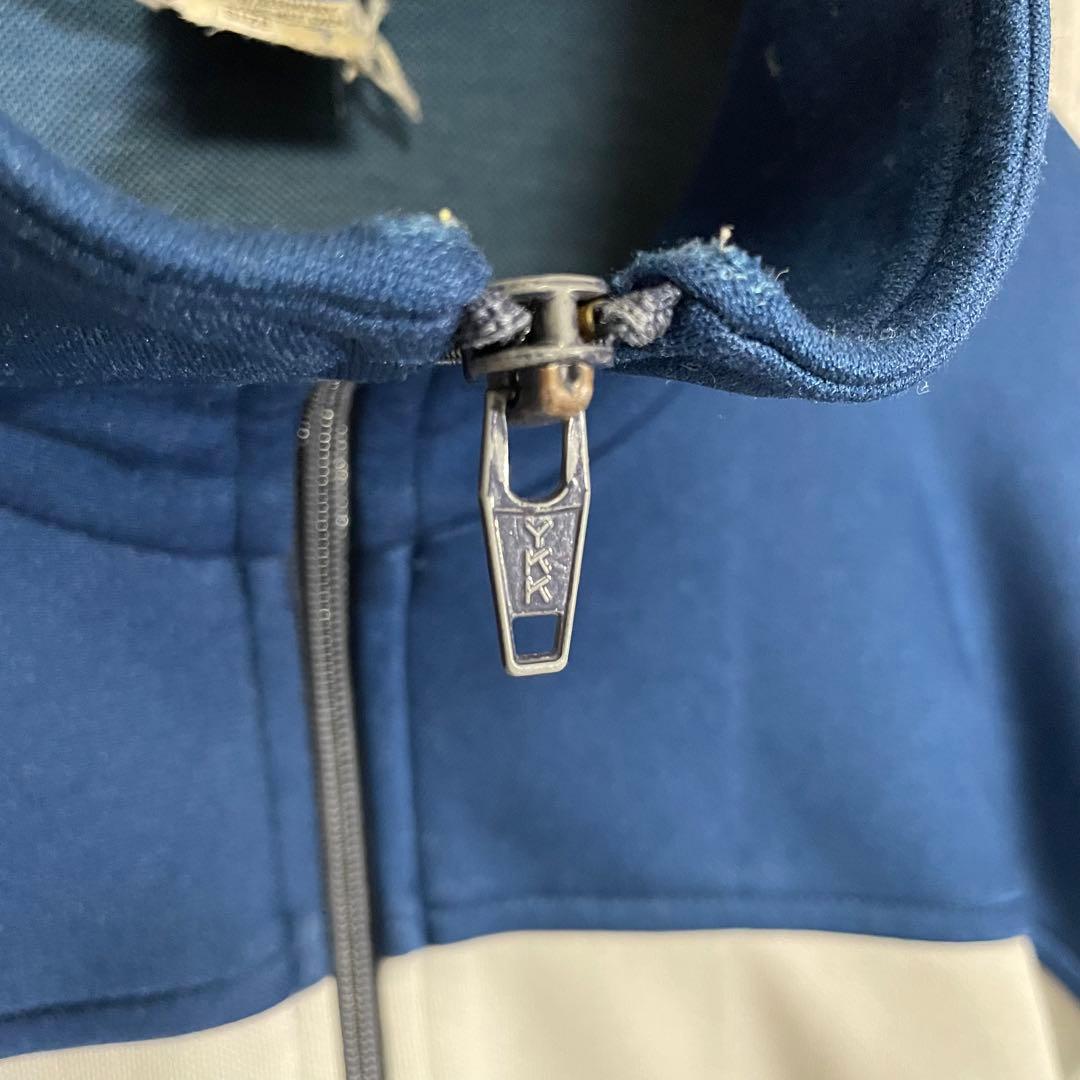 【超希少サイズ】アディダス　刺繍ロゴ入　バイカラートラックジャケット　7