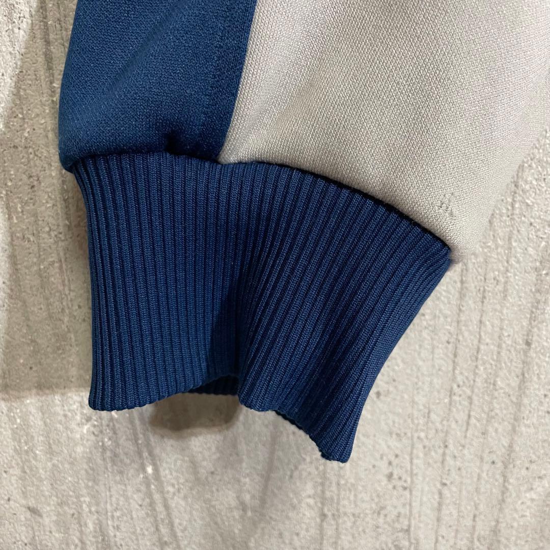 【超希少サイズ】アディダス　刺繍ロゴ入　バイカラートラックジャケット　7