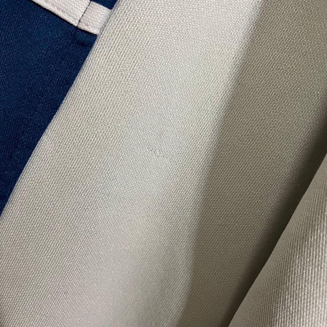 【超希少サイズ】アディダス　刺繍ロゴ入　バイカラートラックジャケット　7