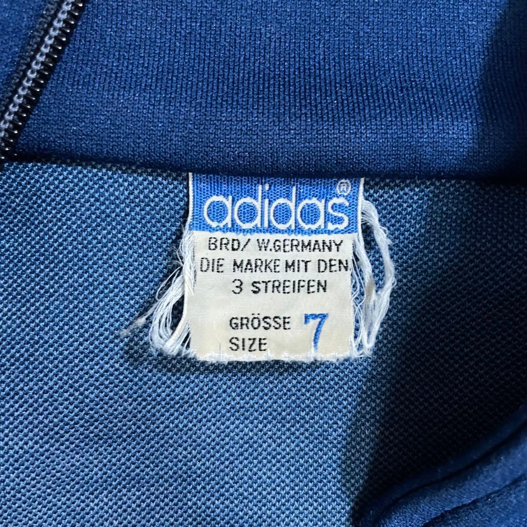 【超希少サイズ】アディダス　刺繍ロゴ入　バイカラートラックジャケット　7