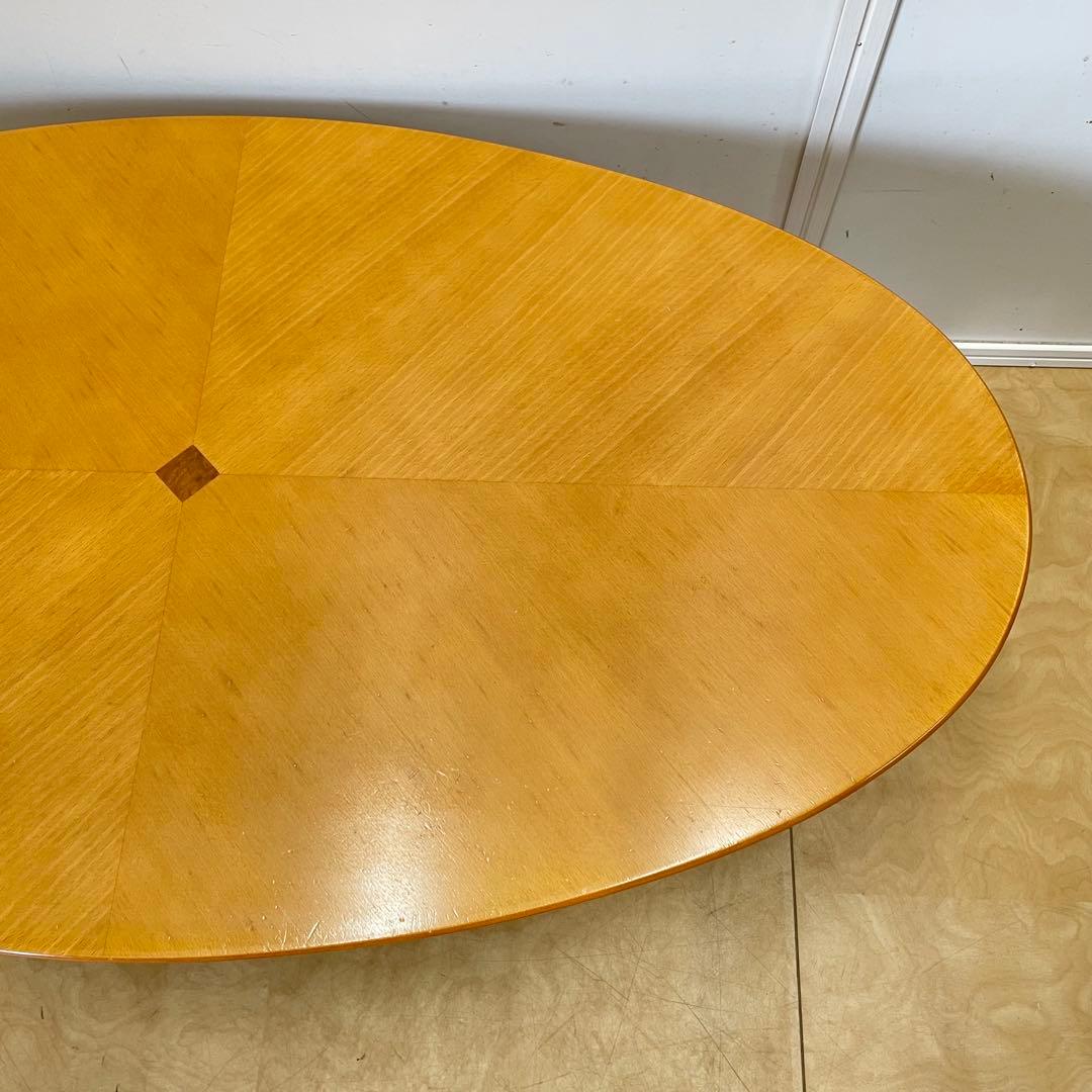 蛇腹 引き出し 楕円テーブル オーバルテーブル ローテーブル 北欧スタイル