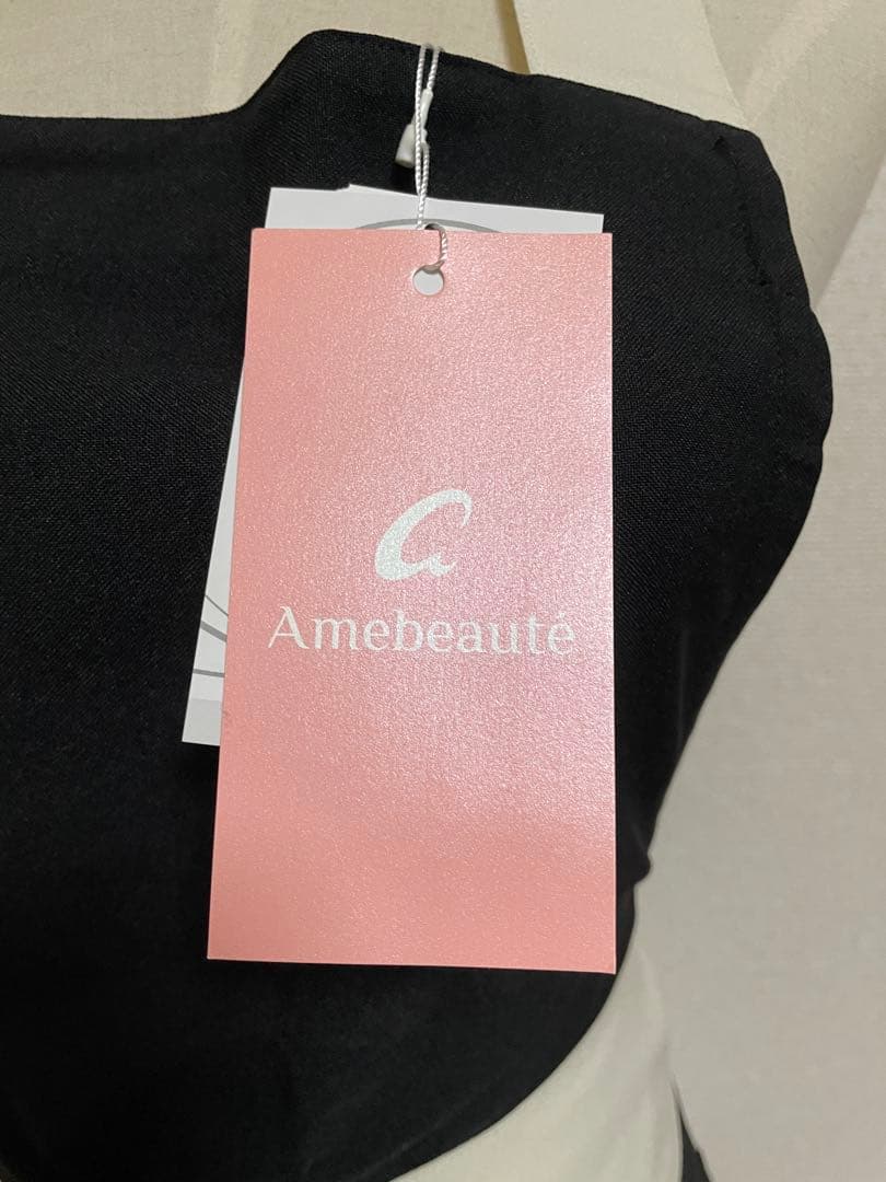 最終値下げ！！ 高級ブランド　アームボーテ　白黒　リボン　エプロン