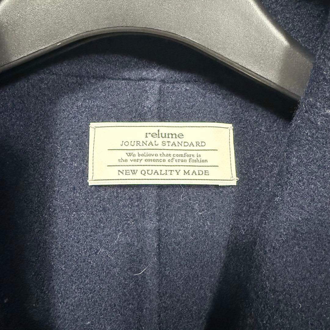 近年♡ジャーナルスタンダード ウールナイロンリバーベスト コート 紺 フリー