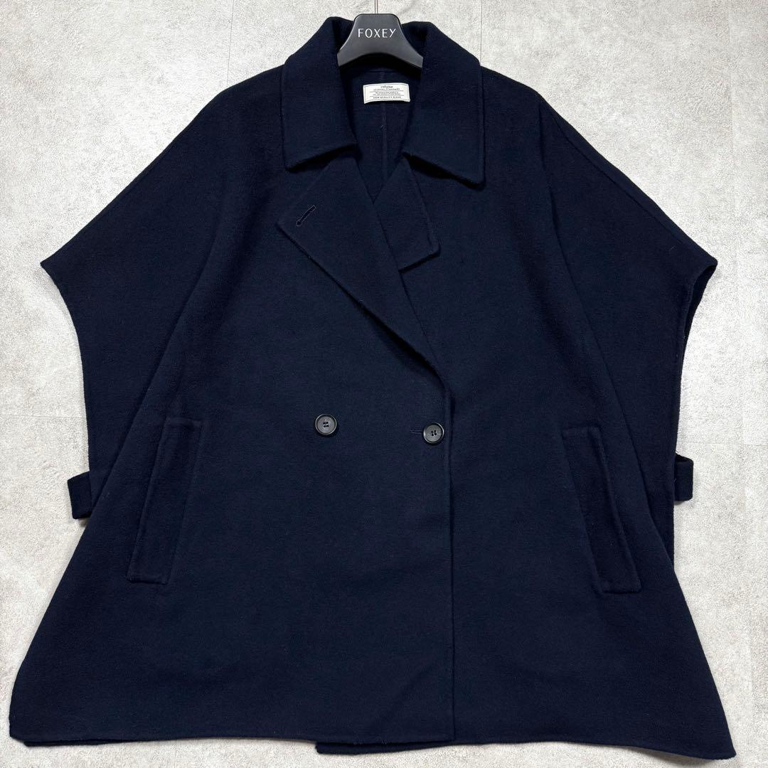 近年♡ジャーナルスタンダード ウールナイロンリバーベスト コート 紺 フリー