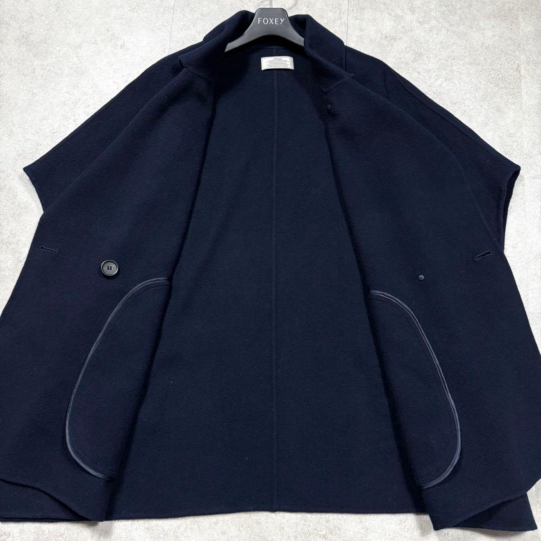 近年♡ジャーナルスタンダード ウールナイロンリバーベスト コート 紺 フリー