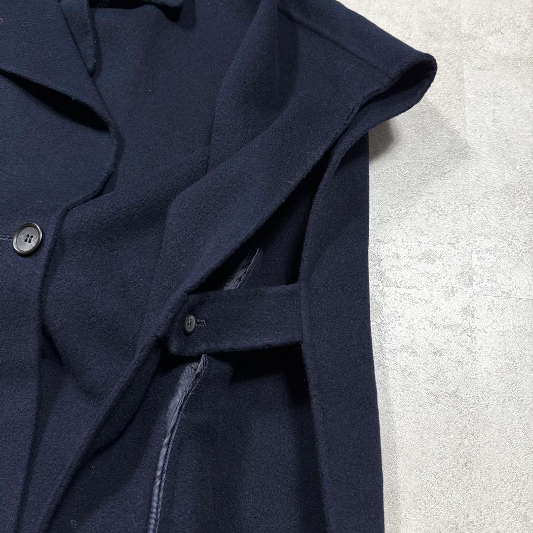 近年♡ジャーナルスタンダード ウールナイロンリバーベスト コート 紺 フリー