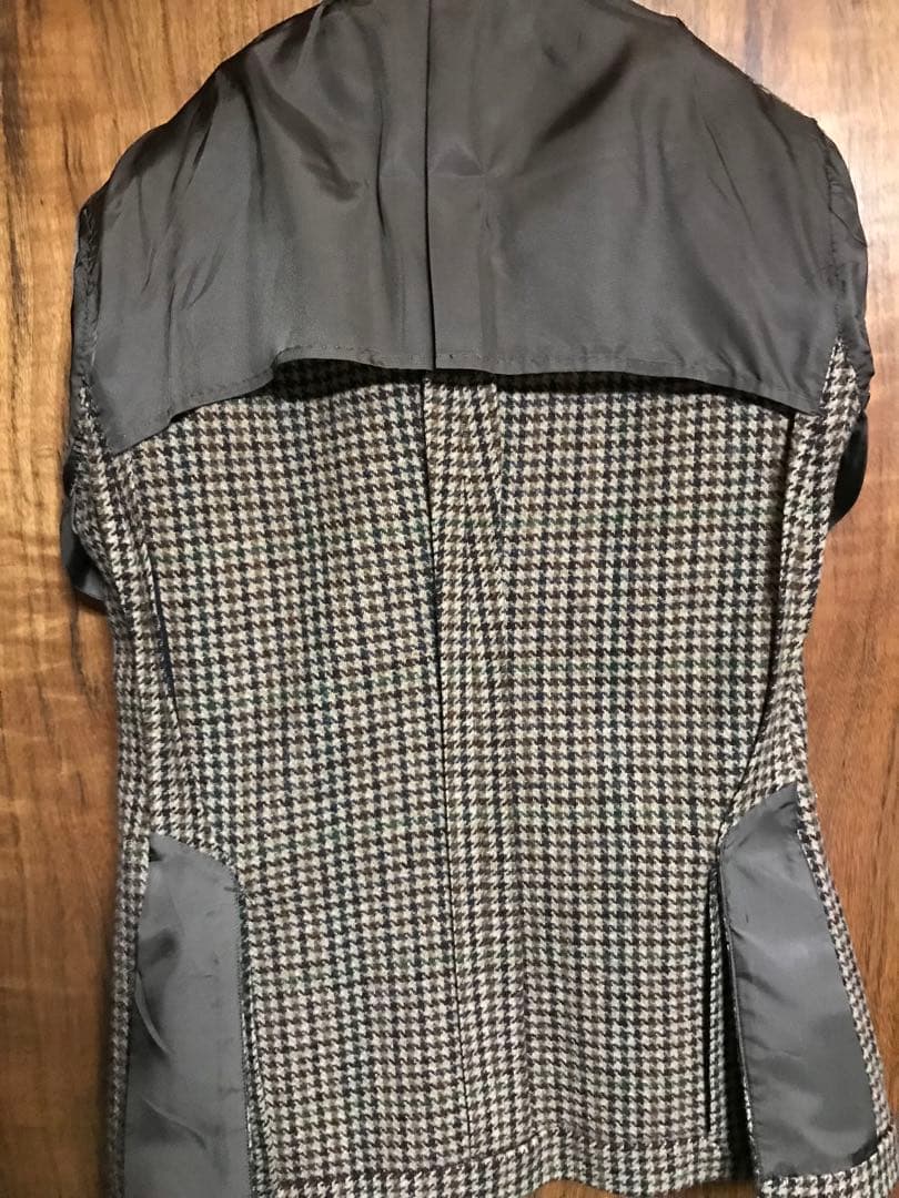 SHIPS MOONガンクラブチェック ツイードジャケット 46サイズ