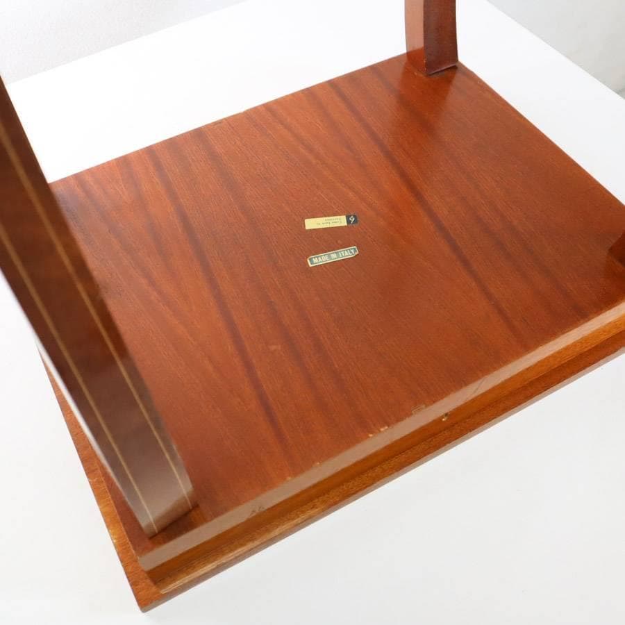 値下イタリア製 オルゴール付象嵌細工サイドテーブル 帰れソレントへ クラシカル