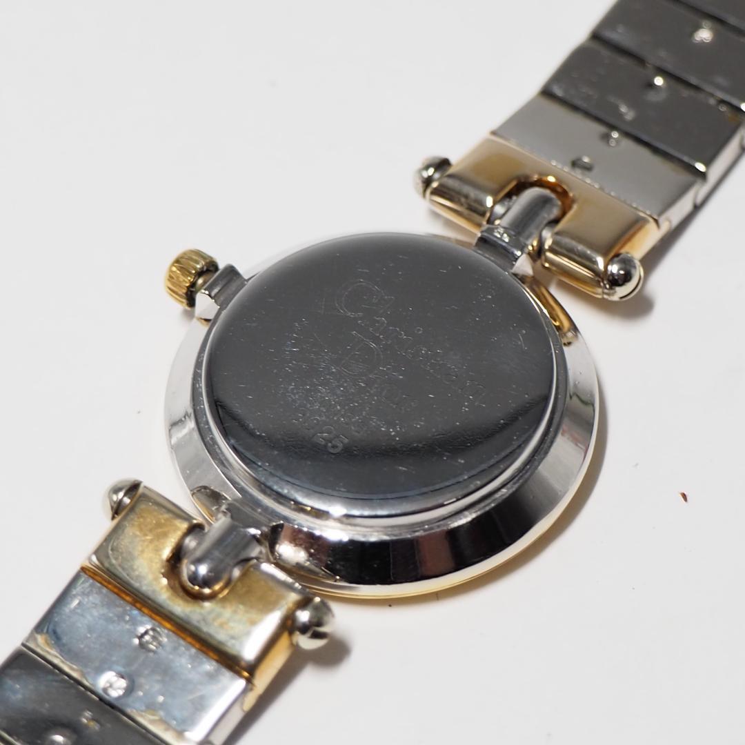 美品 クリスチャンディオール DIOR ゴールド文字盤 腕時計 F751