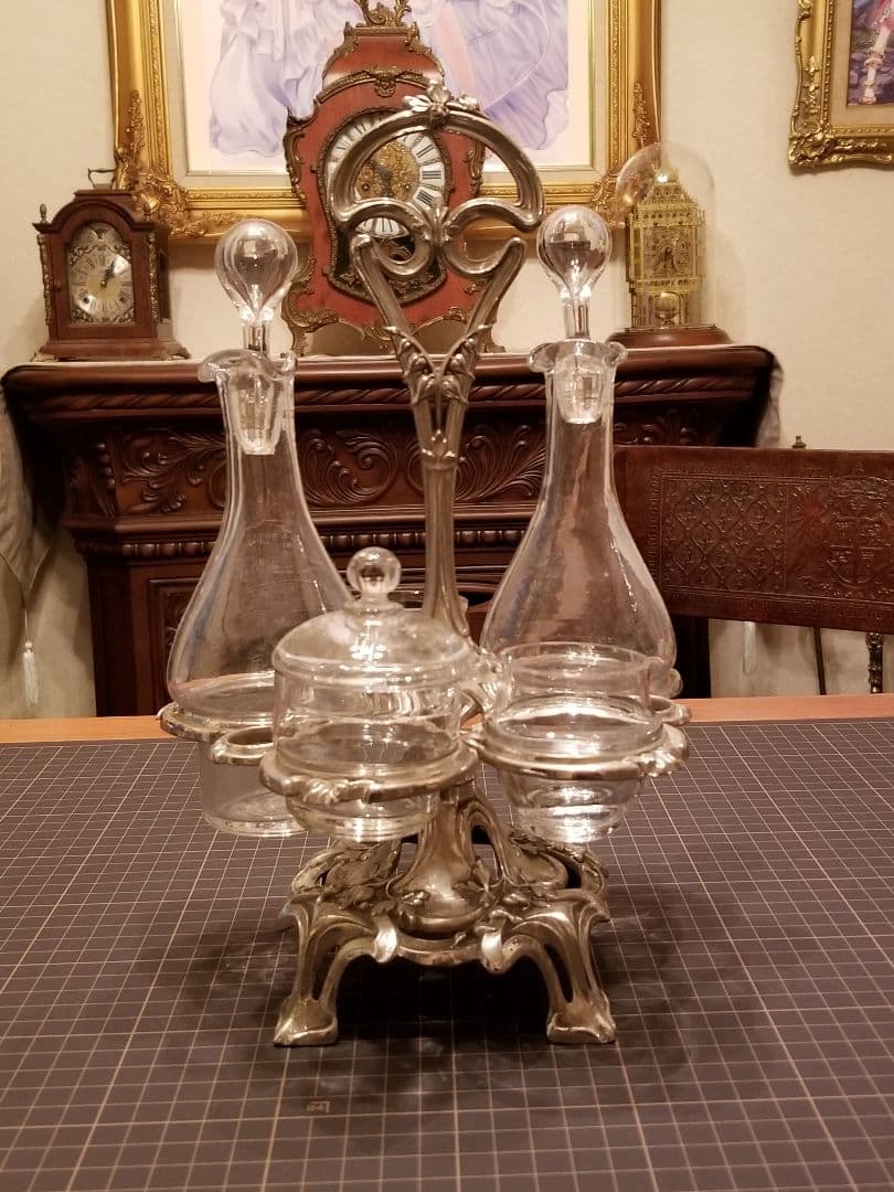 藍*璃様 ドレッシングボトル ソースボトル ヴィンテージ 調味料 ガラス セット