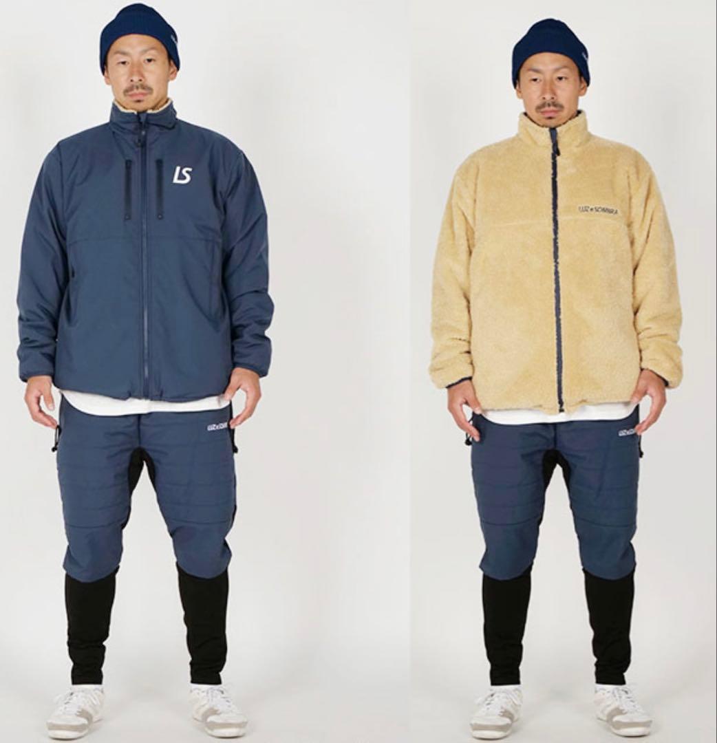 LUZ e SOMBRA リバーシブルジャケット M ベージュ×ネイビー