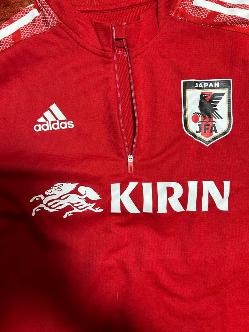 非売品 adidas 日本代表 トレーニングトップ XO ハーフジップ 美品