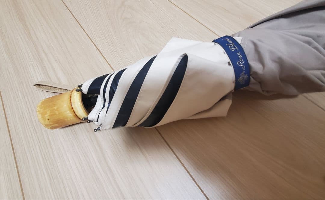 芦屋ロサブラン 折りたたみ日傘 ベージュ