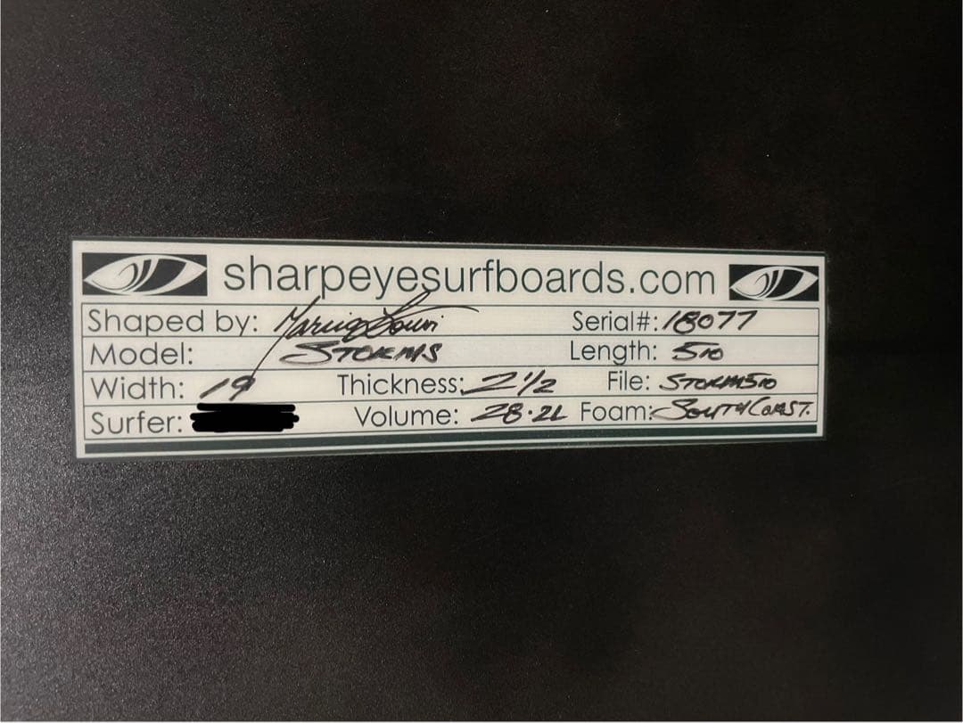 【seagorilla50さん専用】シャープアイ ストームズ 5’10