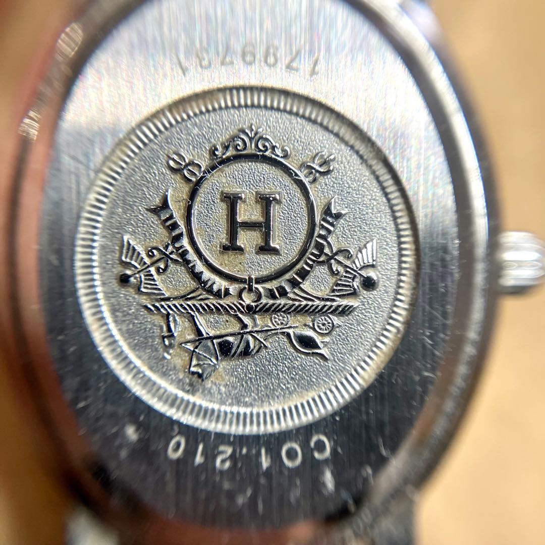 HERMES エルメス クリッパー オーバル クォーツ 時計 不動