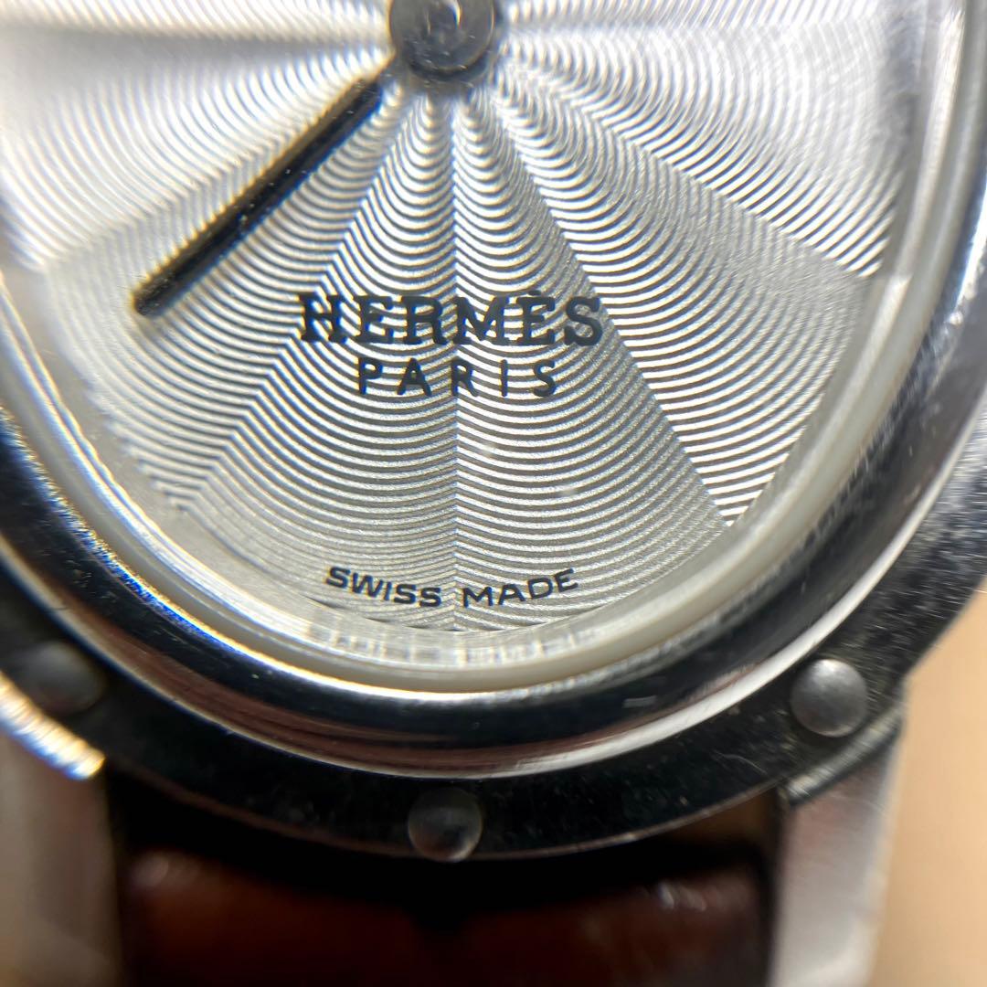 HERMES エルメス クリッパー オーバル クォーツ 時計 不動