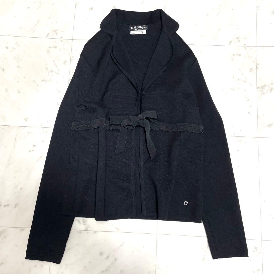 大きいサイズXL✨サルバトーレフェラガモ ニットテーラードジャケット