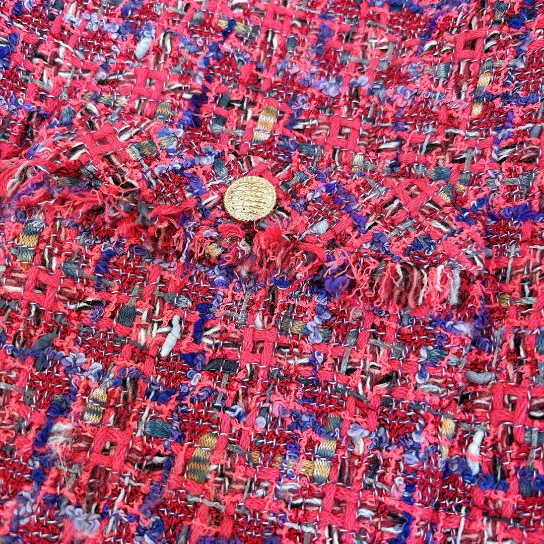 2023年モデル☆ ANAYI ネオンツイードノーカラー ジャケット