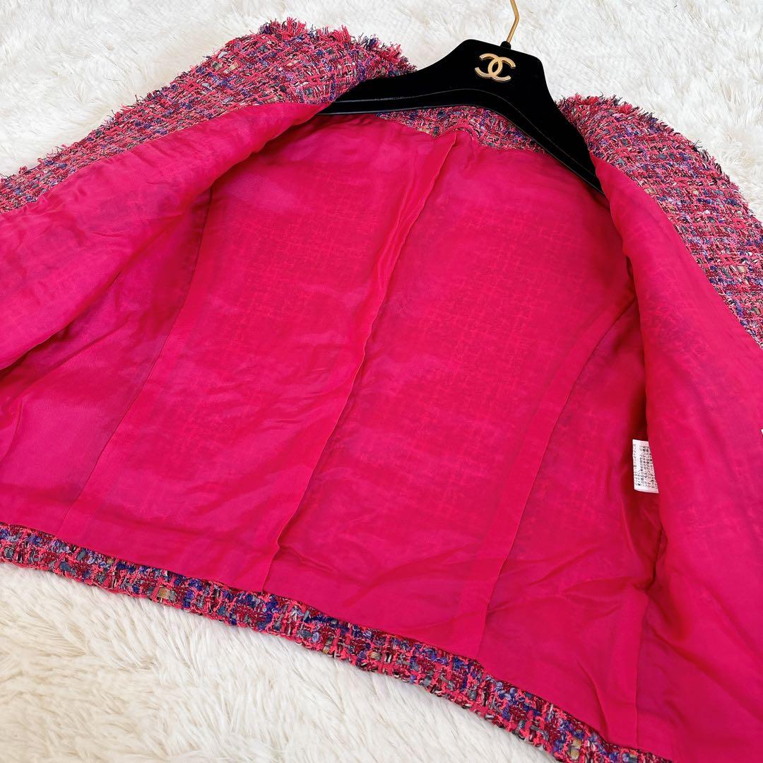 2023年モデル☆ ANAYI ネオンツイードノーカラー ジャケット