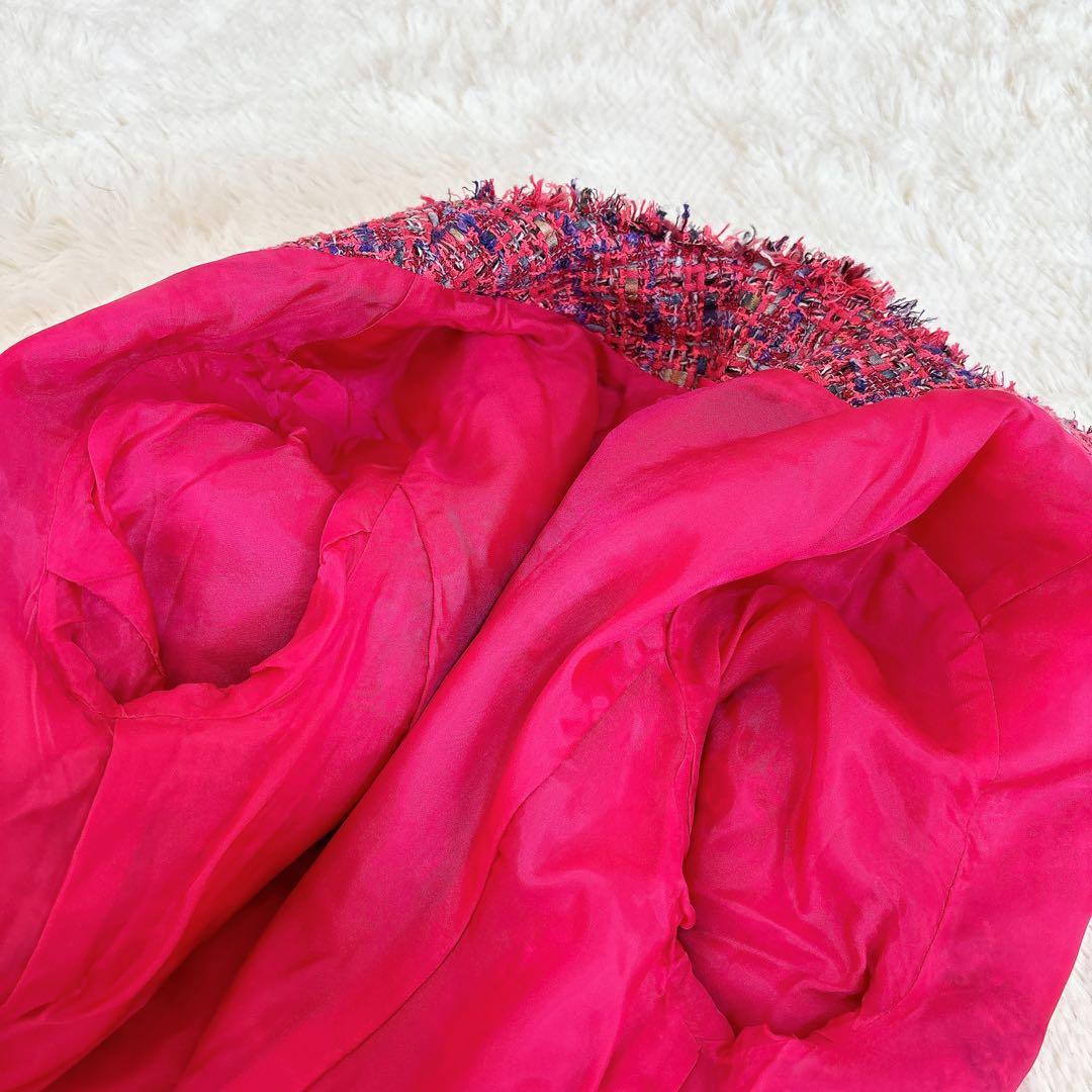 2023年モデル☆ ANAYI ネオンツイードノーカラー ジャケット