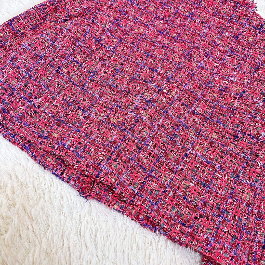 2023年モデル☆ ANAYI ネオンツイードノーカラー ジャケット