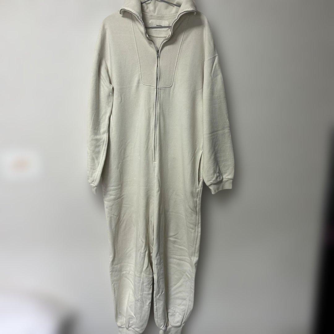 （美品）『todayful』スエットジップコンビネゾン エクリュ36サイズ