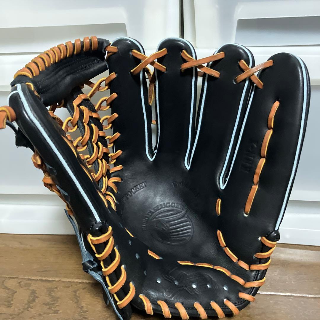 【新品】【未使用】久保田スラッガー外野用KSN-X 軟式グローブ ブラック