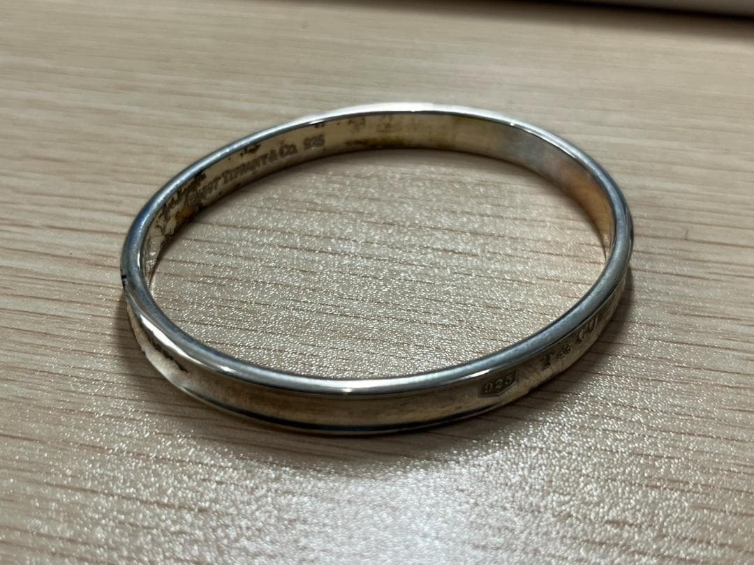 ティファニー 1837 ナローバングル 925 シルバー 約19cm 中古品