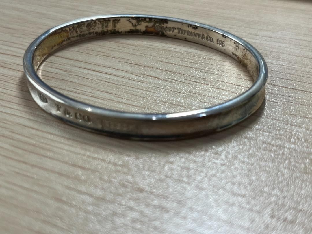 ティファニー 1837 ナローバングル 925 シルバー 約19cm 中古品