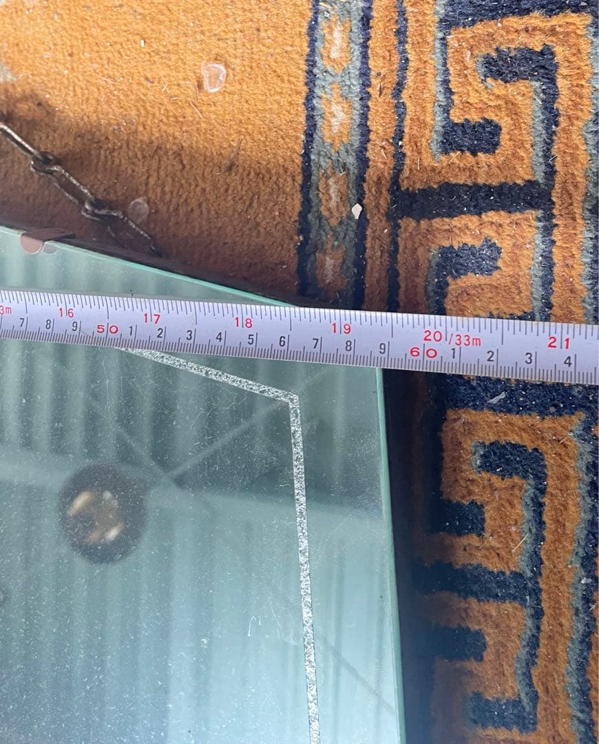 稀少/アンティーク/イギリス製/壁掛けミラー/カッティングミラー/ミラー/鏡