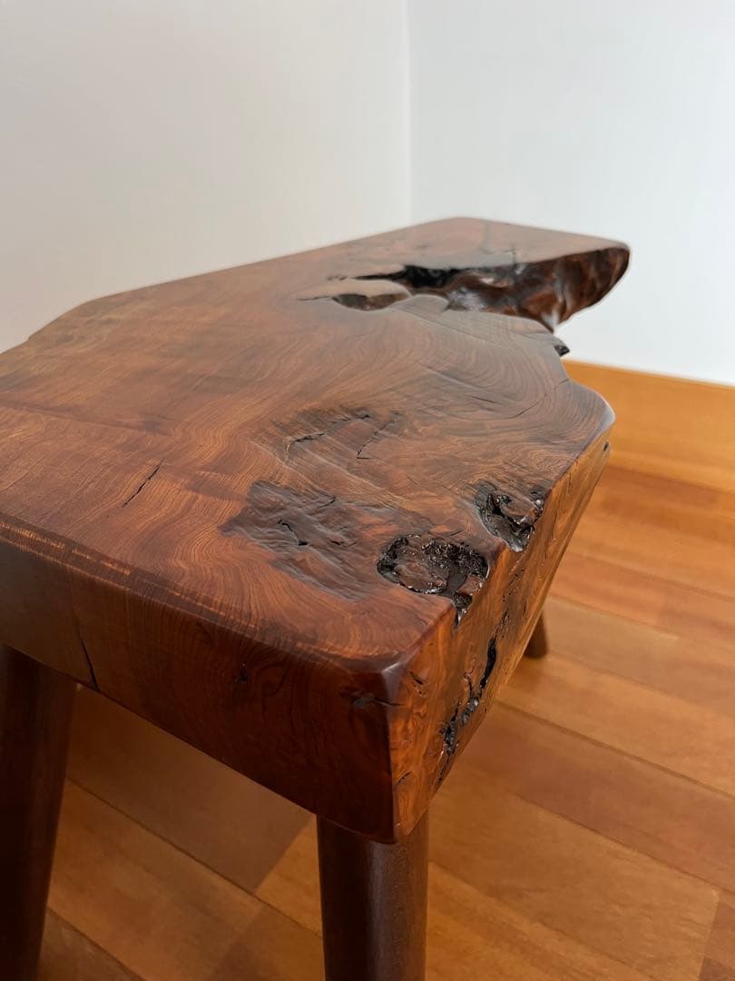 欅（けやき）スツール　無垢材