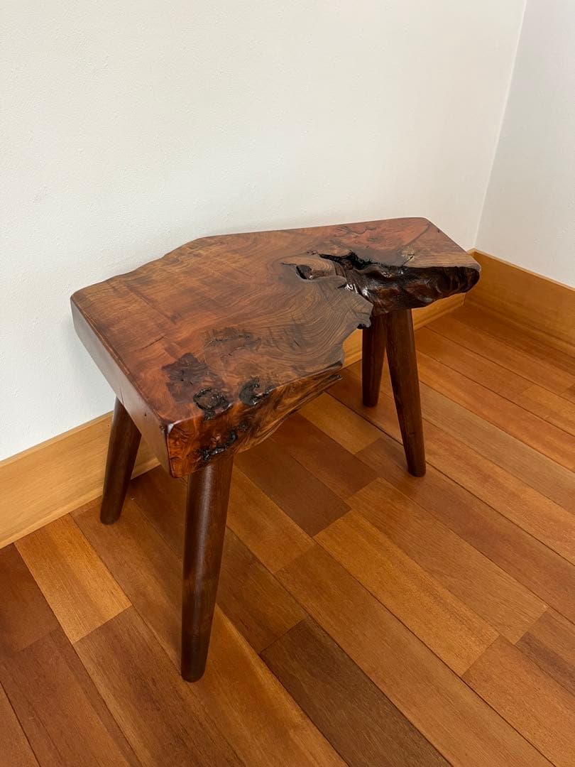 欅（けやき）スツール　無垢材