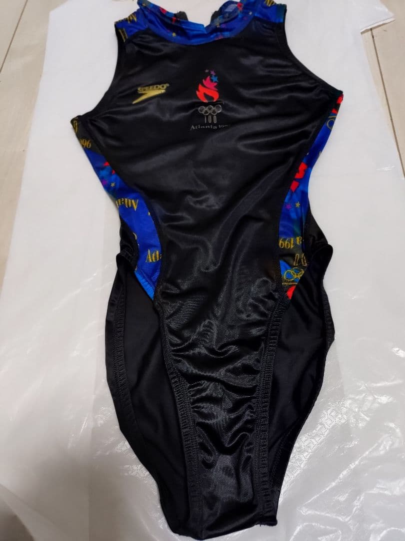 SPEEDO　競泳水着　アトランタオリンピックモデル　黒/赤/青 　Mサイズ