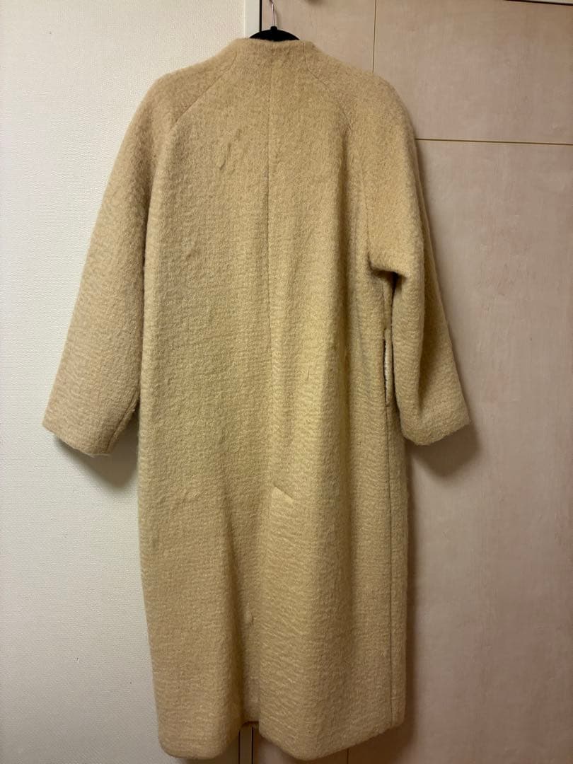 アンヌーク　anuke Collarless Shaggy Coat