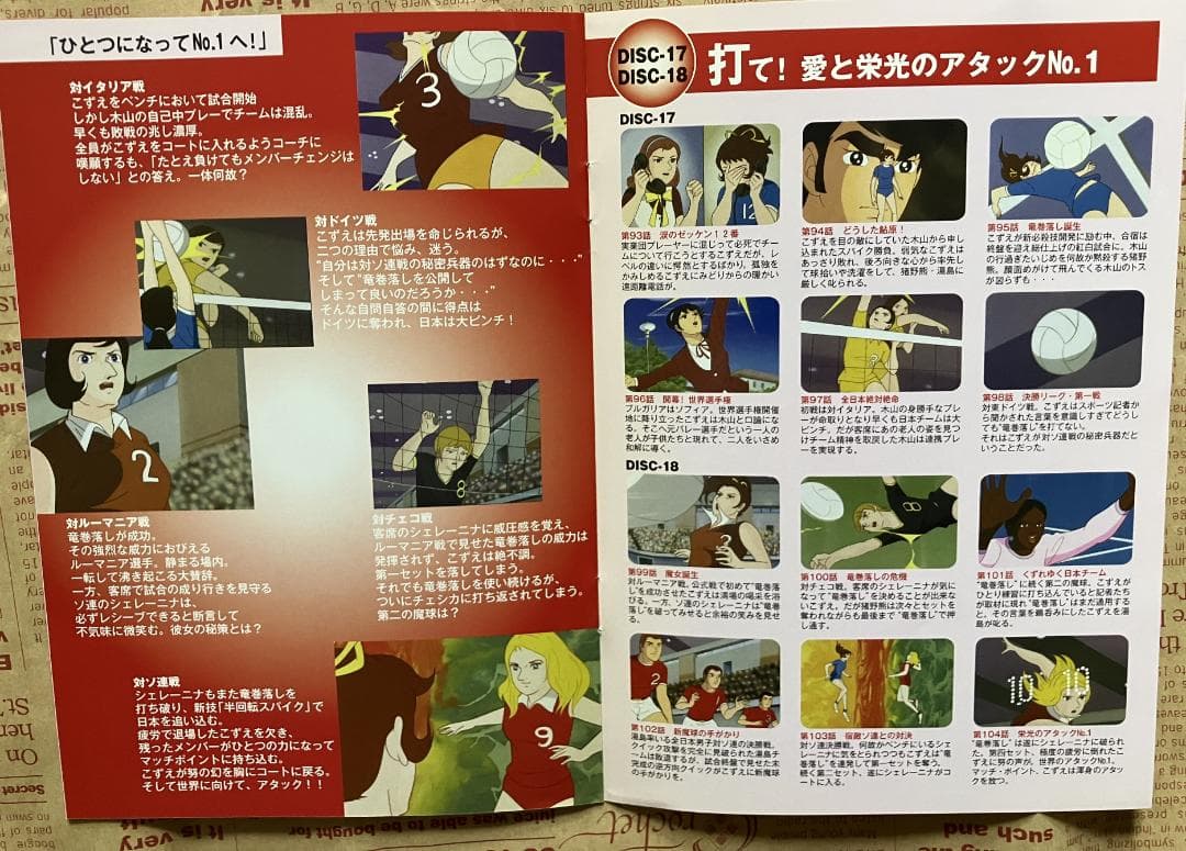 アタックNo.1 DVD-BOX 全18巻セット