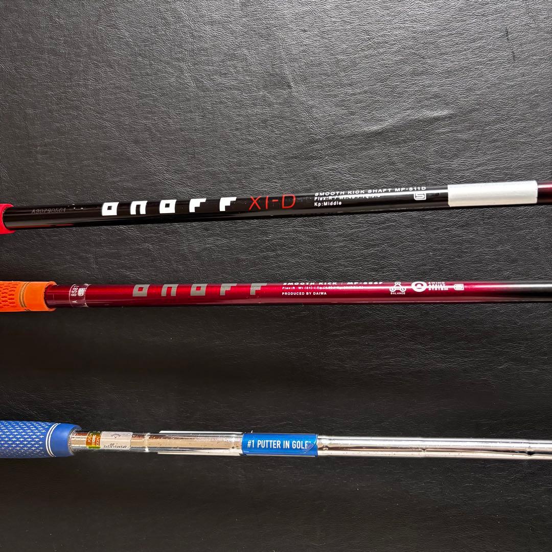 送料込メンズゴルフクラブセットONOFFオノフXI-D赤アイアンODYSSEY