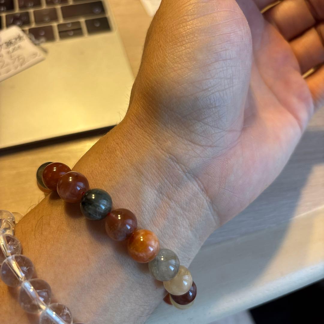 めちゃくちゃ綺麗！オレンジ九眼天珠！ズドドーンとくる！